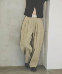 HANNE | デザインベルトタックパンツ(カーゴパンツ)