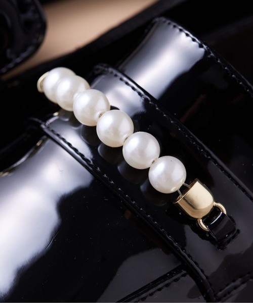 Chez toi(シェトワ)の「ビット/パールローファー(ローファー・レディース・ベージュ/ブラック系その他/ブラック・M/S/L)」の9枚目の写真