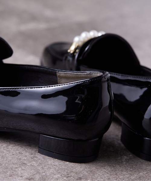 Chez toi(シェトワ)の「ビット/パールローファー(ローファー・レディース・ベージュ/ブラック系その他/ブラック・M/S/L)」の10枚目の写真