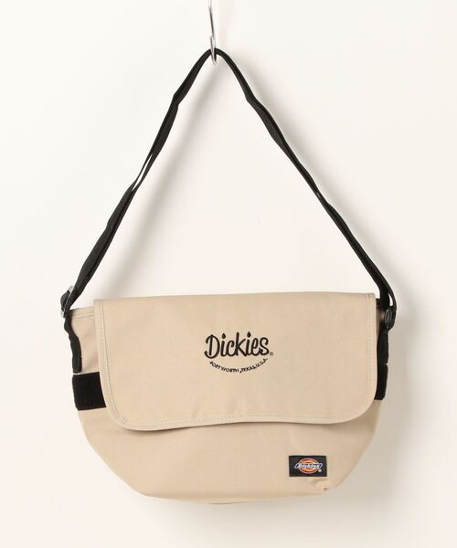 Dickies(ディッキーズ)の「【Dickies】 HW LOGO MESSENGER BAG(メッセンジャーバッグ・レディース・ベージュ/オフホワイト/ブラック・FREE)」の1枚目の写真