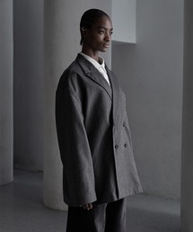 CALLNE（カルネ）の「【CALLNE】 Woolblend Herringbone Double Jacket / ウールブレンドヘリンボーン ダブルジャケット（テーラードジャケット）」