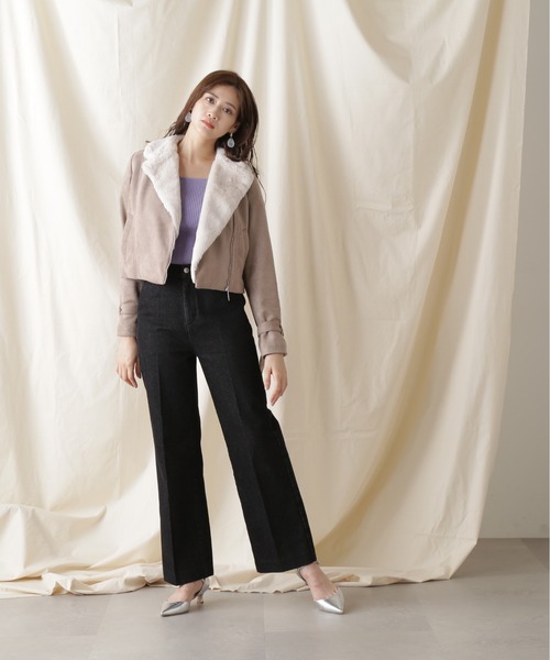 JILL by JILL STUART（ジルバイジルスチュアート）の「◇フェイクファーライダースジャケット（ライダースジャケット・レディース・ブラウン/ホワイト系その他・SMALL/MEDIUM）」の11枚目の写真