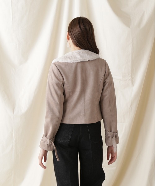 JILL by JILL STUART（ジルバイジルスチュアート）の「◇フェイクファーライダースジャケット（ライダースジャケット・レディース・ブラウン/ホワイト系その他・SMALL/MEDIUM）」の14枚目の写真