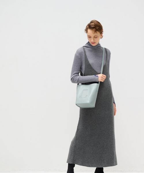 LANVIN en blue ランバンオンブルー ショルダーカゴバッグ バケツ LANVIN en Bleu（ランバンオンブルー）の「ヴィジュ バケツ型