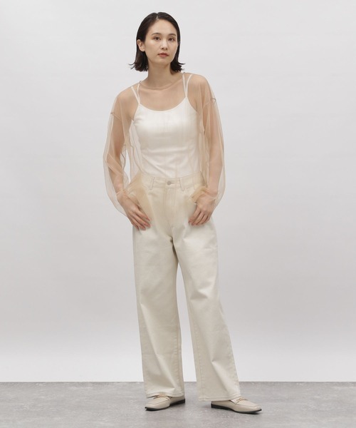 LAKOLE(ラコレ)の「チュールシアープルオーバー / 975044(Tシャツ/カットソー・レディース・オフホワイト/ブラック/ベージュ・SMALL/MEDIUM)」の9枚目の写真