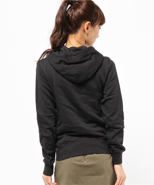 NIKE（ナイキ）の「ウィメンズ ナイキ ジップパーカー WMNS NIKE CLUB FT FZ HOODY-SWOOS 638284-010（パーカー・レディース・ブラック・SMALL/MEDIUM）」の4枚目の写真