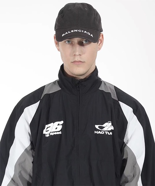 HARSH AND CRUEL（ハーシュアンドクルーエル）の「フットボール/スポーツウェア ナイロントラックジャケット/ピステジャケット ブルゾン HC23W2OT05【Harsh and Cruel】（ブルゾン・メンズ・パープル/ブラック/カーキ・L/M/XL）」の8枚目の写真