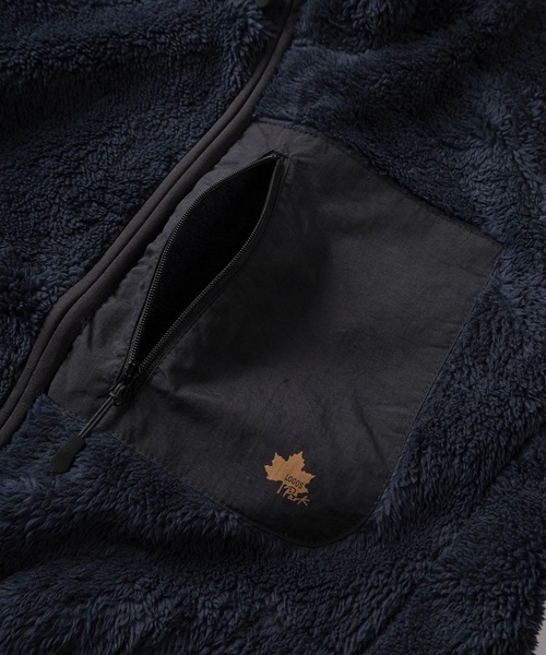 LOGOS(ロゴス)の「【71】【LOGOS PARK/ロゴス パーク】ワンポイントロゴ プリントデザイン 裏地付きシャギー ボアフリースジャケット(ブルゾン・メンズ・ダークブルー/ブラック/オレンジ/グレイッシュベージュ/ダークグリーン/ネイビー系/ワイン系/ブラック系/グレー系/カーキ系・L/M/XL)」の14枚目の写真