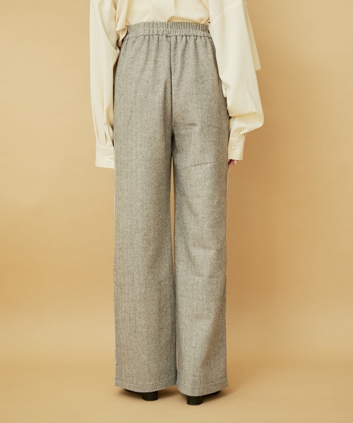 VIS(ビス)の「サイドライン入りワイドパンツ(スラックス・レディース・ブラック系その他/グレー系その他・M/S)」の12枚目の写真