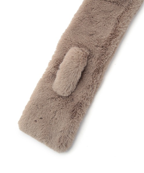 ROPE' PICNIC（ロペピクニック）の「リサイクルフェイクファーティペット（マフラー・レディース・チャコールグレー/ピンク系その他2/ベージュ系その他/キナリ・FREE）」の10枚目の写真