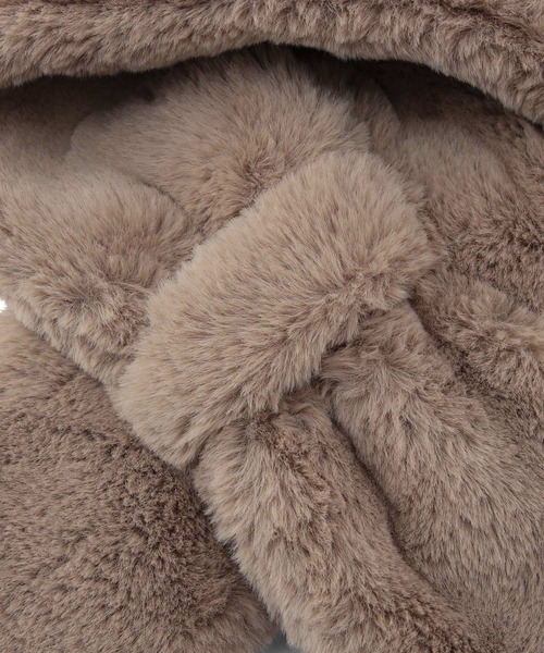 ROPE' PICNIC（ロペピクニック）の「リサイクルフェイクファーティペット（マフラー・レディース・チャコールグレー/ピンク系その他2/ベージュ系その他/キナリ・FREE）」の11枚目の写真