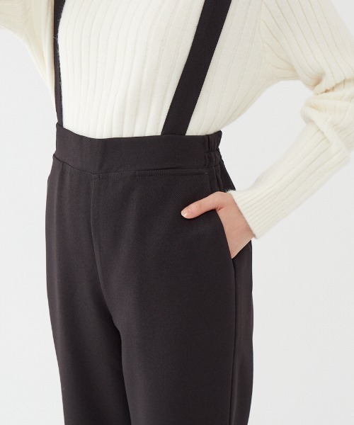 Tuche(トゥシェ)の「Tuche/トゥシェ サスペンダーパンツ 肩紐取り外し可能(その他パンツ・レディース・ブラック/ネイビー・LARGE/MEDIUM)」の8枚目の写真