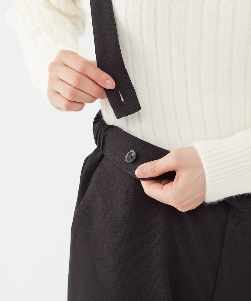Tuche(トゥシェ)の「Tuche/トゥシェ サスペンダーパンツ 肩紐取り外し可能(その他パンツ・レディース・ブラック/ネイビー・LARGE/MEDIUM)」の9枚目の写真