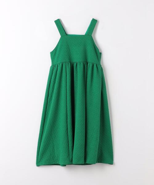 シャーリングジャンパースカート緑 green label relaxing（グリーンレーベルリラクシング）の「TJ キルト