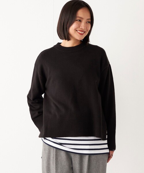 セール】SHIPS Colors:〈手洗い可能〉フラッフィー クルーネック