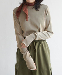 VENCEEXCHANGE | ツートーン指穴開きトップス(Tシャツ/カットソー)