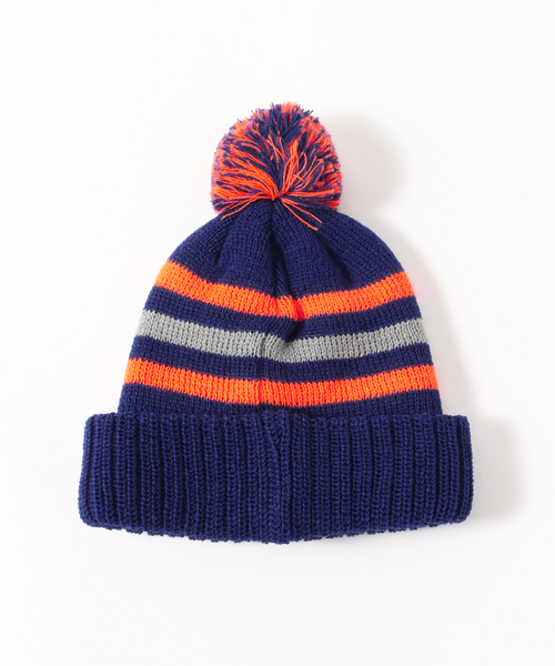 INFIELDER DESIGN（インフィールダーデザイン）の「【INFIELDER DESIGN / インフィールダーデザイン】PON KNIT CAP（ハット・メンズ・ブルー系その他・FREE）」の2枚目の写真