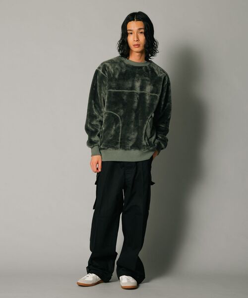 JEMORGAN(ジェーイーモーガン)の「【JEMORGAN/ジェイイーモーガン】ボアボンディング ビッグシルエット トレーナー スウェット(スウェット・メンズ・ブラック/カーキ/ダークブラウン・LARGE/X-LARGE/MEDIUM)」の13枚目の写真