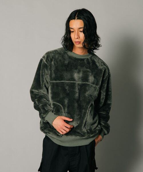 JEMORGAN(ジェーイーモーガン)の「【JEMORGAN/ジェイイーモーガン】ボアボンディング ビッグシルエット トレーナー スウェット(スウェット・メンズ・ブラック/カーキ/ダークブラウン・LARGE/X-LARGE/MEDIUM)」の16枚目の写真