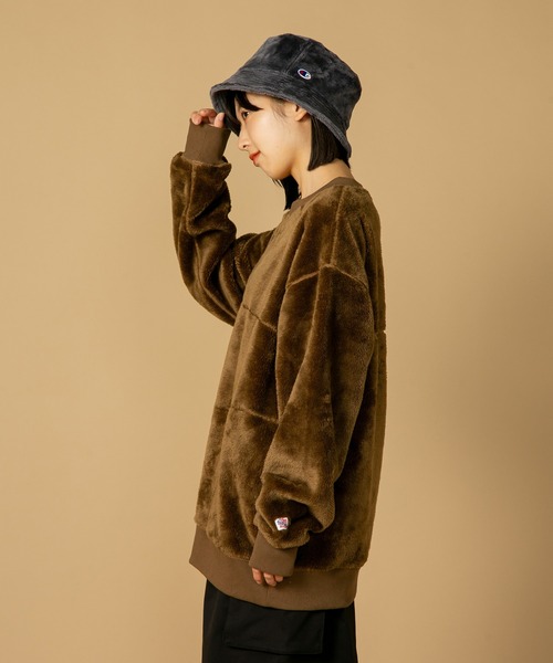 JEMORGAN(ジェーイーモーガン)の「【JEMORGAN/ジェイイーモーガン】ボアボンディング ビッグシルエット トレーナー スウェット(スウェット・メンズ・ブラック/カーキ/ダークブラウン・LARGE/X-LARGE/MEDIUM)」の7枚目の写真