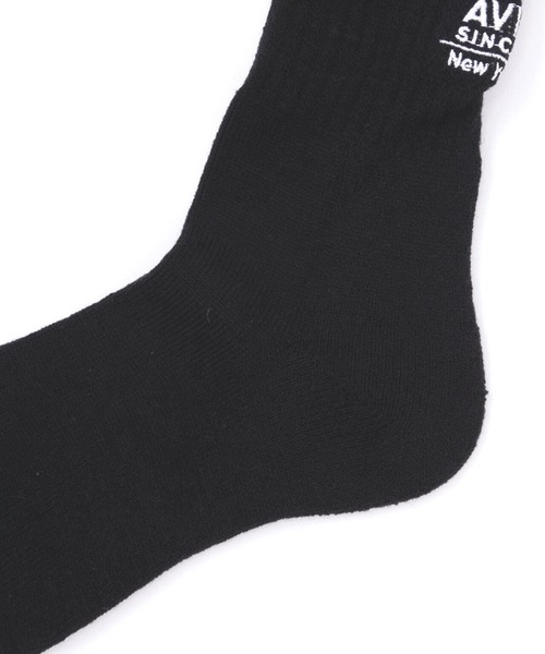 AVIREX（アヴィレックス）の「NEW YORK WOOL SOCKS/ニューヨーク ウールソックス（ソックス/靴下・レディース・ホワイト系2/ブラック・F）」の7枚目の写真