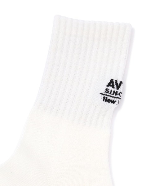 AVIREX（アヴィレックス）の「NEW YORK WOOL SOCKS/ニューヨーク ウールソックス（ソックス/靴下・レディース・ホワイト系2/ブラック・F）」の10枚目の写真