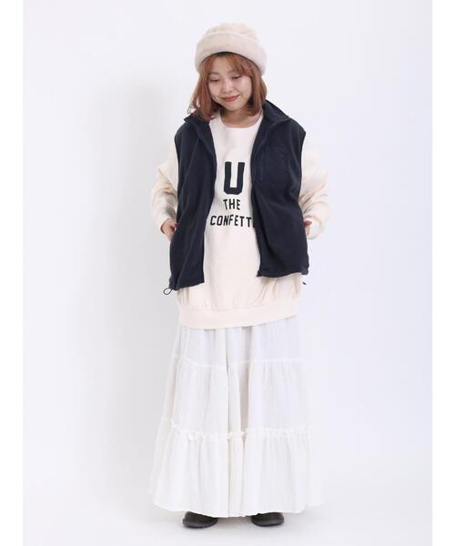 Samansa Mos2（サマンサ モスモス）の「◎ティアードギャザースカート（スカート・レディース・ブラック/カーキ/オフホワイト・F）」の17枚目の写真