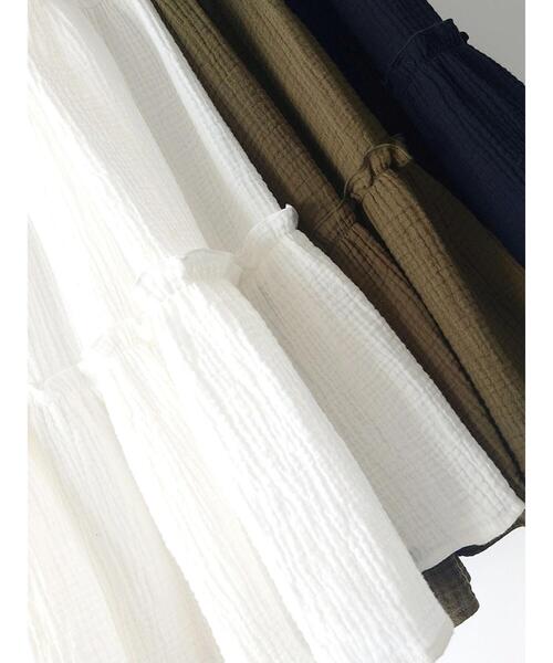 Samansa Mos2（サマンサ モスモス）の「◎ティアードギャザースカート（スカート・レディース・ブラック/カーキ/オフホワイト・F）」の22枚目の写真