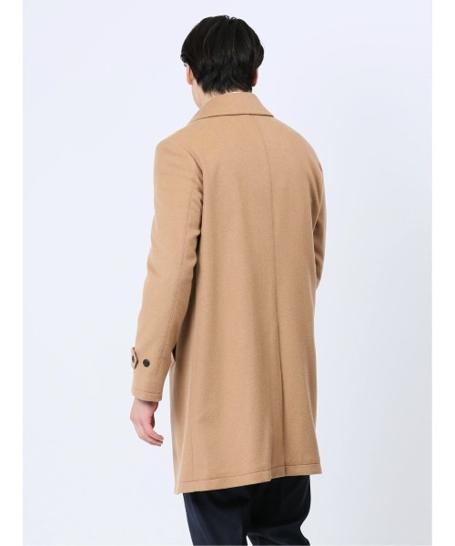 レリアン カシミヤ混 ステンカラーコート キャメル サイズ9*XC838 TAKA-Q（タカキュー）の「タカキュー カシミヤアンゴラ混ウール