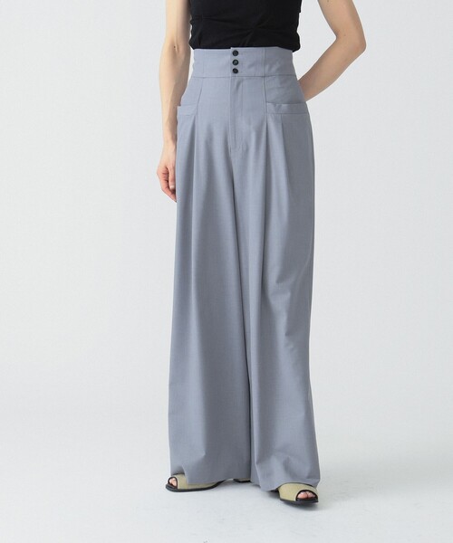 RBS（アールビーエス）の「RBS / ハイウエスト ワイド パンツ（その他パンツ・レディース・シルバー/ブラック・1/0）」の10枚目の写真