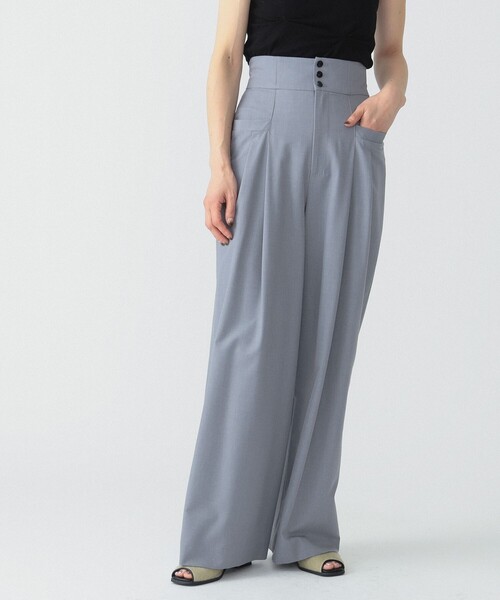 RBS（アールビーエス）の「RBS / ハイウエスト ワイド パンツ（その他パンツ・レディース・シルバー/ブラック・1/0）」の12枚目の写真