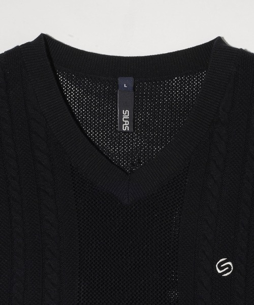 【セール】CABLE KNIT VEST（ベスト）｜SILAS（サイラス）