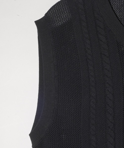 【セール】CABLE KNIT VEST（ベスト）｜SILAS（サイラス）