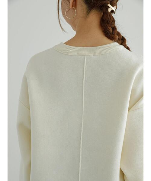 Te chichi（テチチ）の「ダブルジャカードニットチュニック（ニット/セーター・レディース・ミント/チャコールグレー/オフホワイト・F）」の17枚目の写真