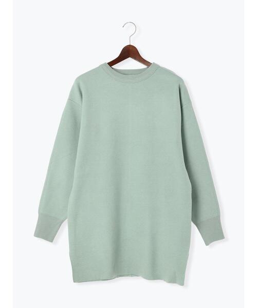 Te chichi（テチチ）の「ダブルジャカードニットチュニック（ニット/セーター・レディース・ミント/チャコールグレー/オフホワイト・F）」の20枚目の写真