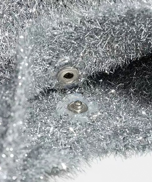 CORNERS（コーナーズ）の「ラメニットトートバッグ（トートバッグ・レディース・シルバー/アイボリー/ブラック/パープル・FREE）」の6枚目の写真