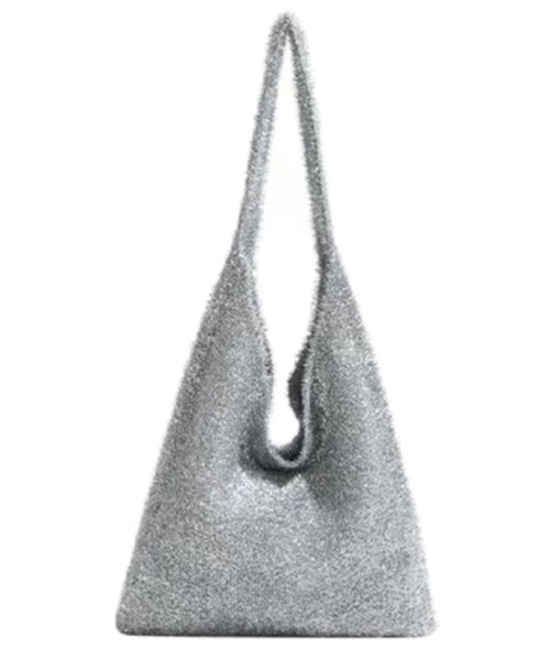 CORNERS（コーナーズ）の「ラメニットトートバッグ（トートバッグ・レディース・シルバー/アイボリー/ブラック/パープル・FREE）」の9枚目の写真