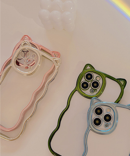 c.u.l（シーユーエル）の「メッキフレーム ネコ耳 iPhoneカバー アイフォンケース ipc701（スマホケース/カバー・レディース・グリーン/ピンク/シルバー/ブルー・iPhone 13/iPhone 12 Pro Max/iPhone 12/iPhone 15/iPhone 15 Pro/iPhone 15 Pro Max/iPhone 14 Pro Max/iPhone 14 Pro/iPhone 14/iPhone 12 Pro/iPhone 11/iPhone 13 Pro Max/iPhone 13 Pro/iPhone 16 Pro/iPhone 16）」の12枚目の写真