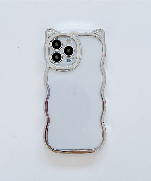 c.u.l（シーユーエル）の「メッキフレーム ネコ耳 iPhoneカバー アイフォンケース ipc701（スマホケース/カバー・レディース・グリーン/ピンク/シルバー/ブルー・iPhone 13/iPhone 12 Pro Max/iPhone 12/iPhone 15/iPhone 15 Pro/iPhone 15 Pro Max/iPhone 14 Pro Max/iPhone 14 Pro/iPhone 14/iPhone 12 Pro/iPhone 11/iPhone 13 Pro Max/iPhone 13 Pro/iPhone 16 Pro/iPhone 16）」の6枚目の写真