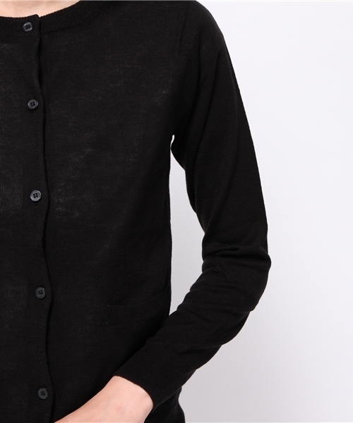 GLOBAL WORK(グローバルワーク)の「12Gアクリルコットンクルーカーディガン長袖/562313(カーディガン/ボレロ・レディース・グリーン/ブルー/オフホワイト/ブラック・SMALL/MEDIUM/LARGE)」の16枚目の写真