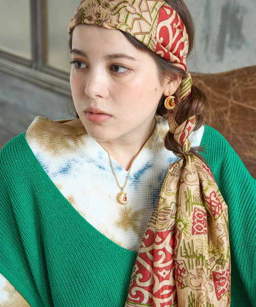 チャイハネ（チャイハネ）の「【チャイハネ】ムーナンネックレス（ネックレス・レディース・レッド系その他/ブラック/ライトブルー/オレンジ/ブルー・FREE）」の9枚目の写真