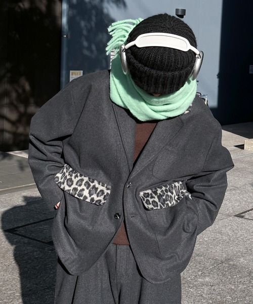 Perushu（ペルーシュ）の「レオパードドッキングテーラードジャケット