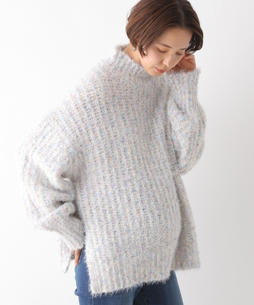 LEPSIM(レプシィム)の「【産前・産後対応】マタニティ/カラーブークレプルオーバー 992231(マタニティウェア/グッズ・レディース・グレー/オフホワイト・FREE)」の6枚目の写真