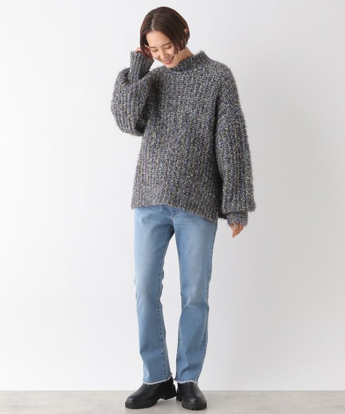 LEPSIM(レプシィム)の「【産前・産後対応】マタニティ/カラーブークレプルオーバー 992231(マタニティウェア/グッズ・レディース・グレー/オフホワイト・FREE)」の9枚目の写真