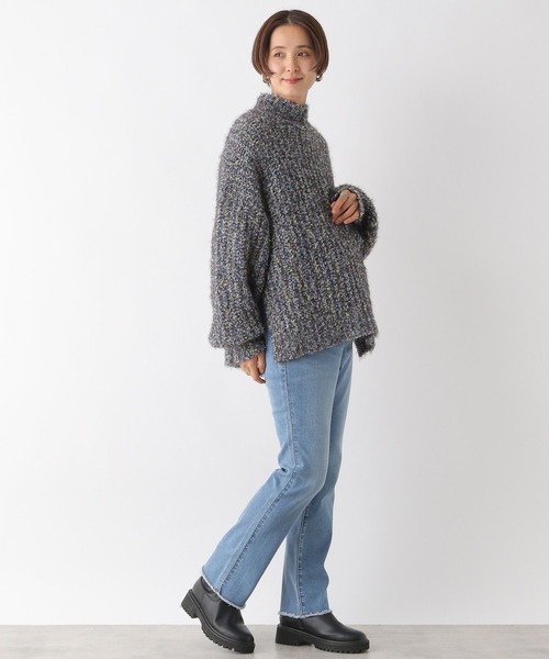 LEPSIM(レプシィム)の「【産前・産後対応】マタニティ/カラーブークレプルオーバー 992231(マタニティウェア/グッズ・レディース・グレー/オフホワイト・FREE)」の10枚目の写真