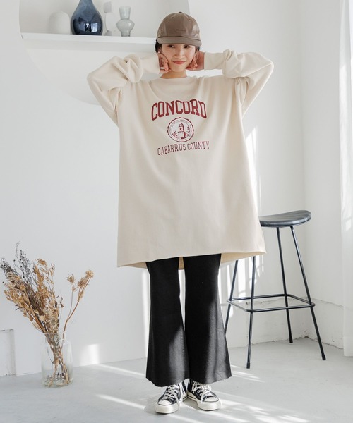 LOWRYS FARM（ローリーズファーム）の「ロゴミニワンピース　996761（ワンピース・レディース・チャコールグレー/ネイビー/アイボリー・FREE）」の10枚目の写真