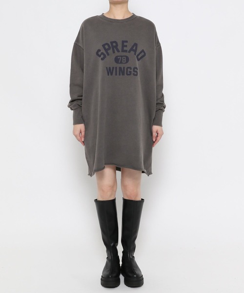 LOWRYS FARM（ローリーズファーム）の「ロゴミニワンピース　996761（ワンピース・レディース・チャコールグレー/ネイビー/アイボリー・FREE）」の15枚目の写真