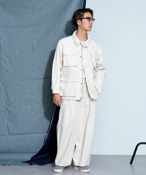 【別注】＜CONES BOSS＞ ストーンウォッシュ デニム カバーオール　L CONES BOSS（コーンズボス）の「【ユニセックス】【CONESBOSS