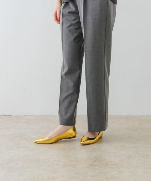 RODE SKO（ロデスコ）の「『MADE IN JAPAN』ポインテッドフラットパンプス（パンプス・レディース・ゴールド/ブラック・37/36/38）」の9枚目の写真