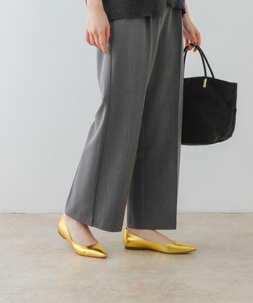 RODE SKO（ロデスコ）の「『MADE IN JAPAN』ポインテッドフラットパンプス（パンプス・レディース・ゴールド/ブラック・37/36/38）」の12枚目の写真